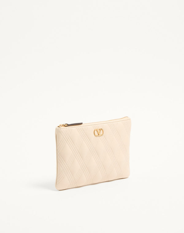 Pochette Valentino Garavani Quiltie 67 In Nappa Trapuntata