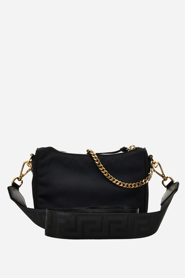 Icon Nylon Hobo Bag In Nylon-Calf-Enamel Hw