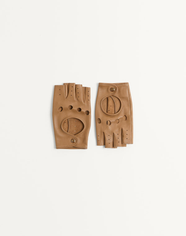 Guanti Fingerless Vlogo Signature In Nappa 