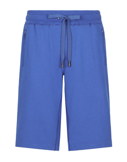 JERSEY JOGGING SHORTS WITH LOGO TAG