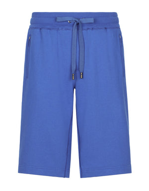 JERSEY JOGGING SHORTS WITH LOGO TAG