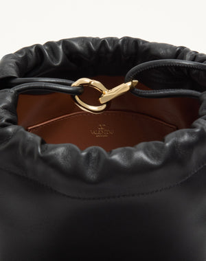 Mini Borsa A Sacchetto Vlogo Pouf In Nappa