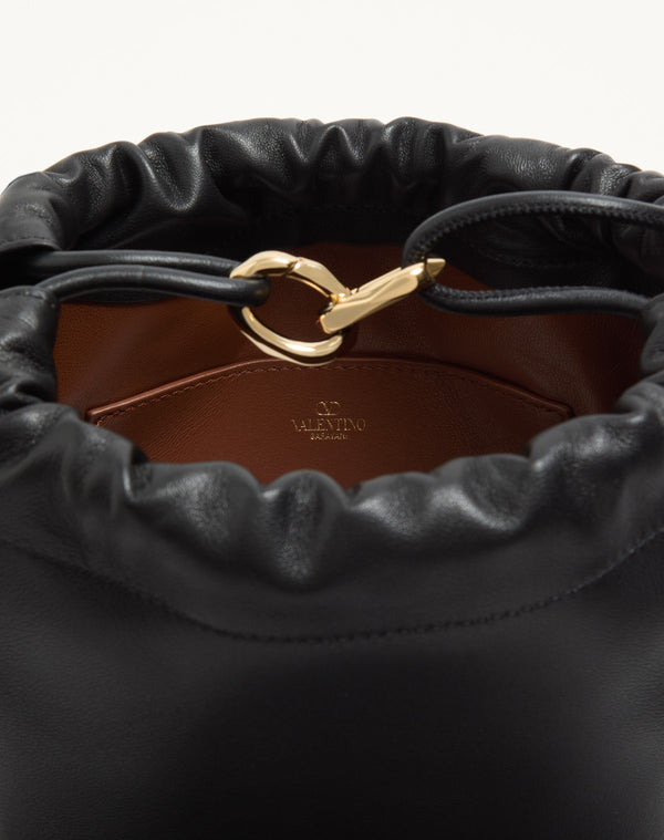 Mini Borsa A Sacchetto Vlogo Pouf In Nappa