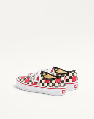 Sneaker Low-Top Valentino Garavani And Vans In Tessuto Con Stampa VLogo Checkerboard E Dettaglio Pois