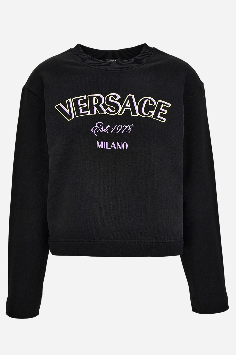 Sweatshirt In Sweatshirt Versace Milano Print