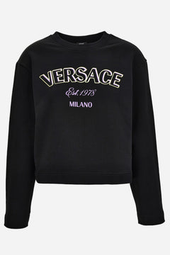 Sweatshirt In Sweatshirt Versace Milano Print