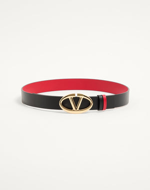 Cintura Reversibile Vlogo The Bold Edition In Vitello 30 Mm