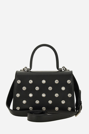 Medusa 95 Small Top Handle In Lamb Leather-Studs