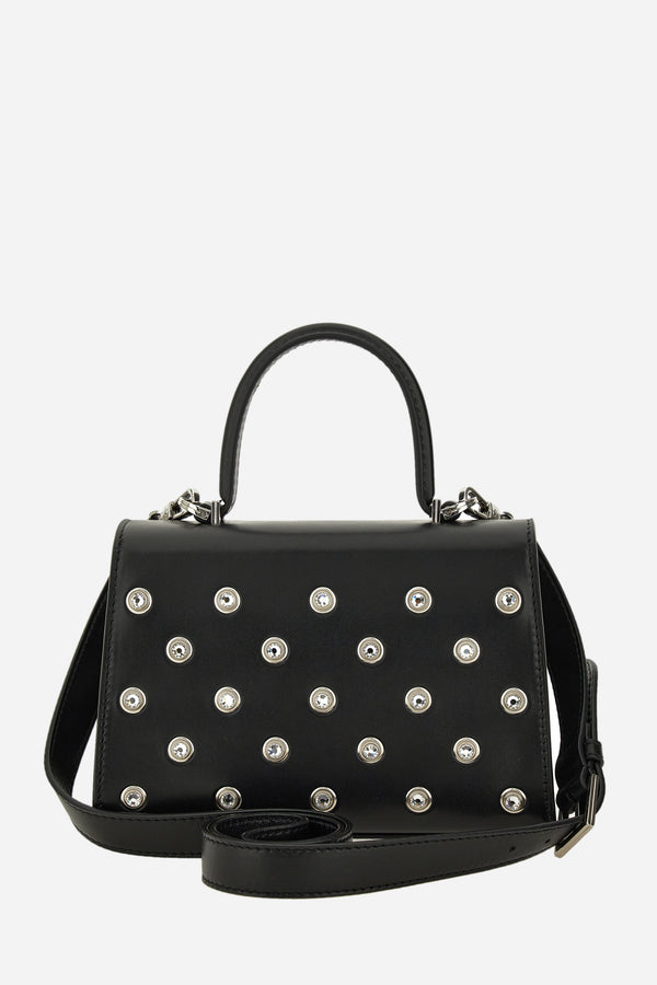 Medusa 95 Small Top Handle In Lamb Leather-Studs