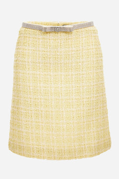 Skirt In Cotton Mix Tweed