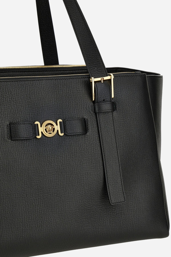 Medusa Biggie Maxi Tote In Calf Leather