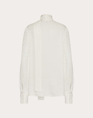 Camicia In Silk Jacquard Toile Iconographe 
