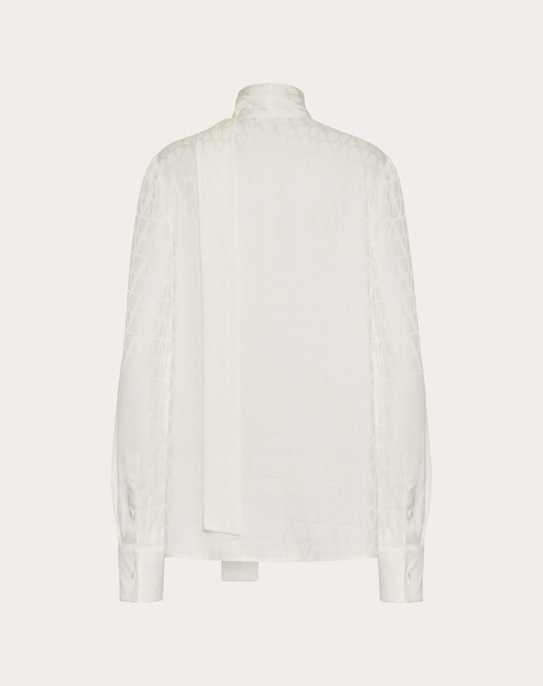 Camicia In Silk Jacquard Toile Iconographe 