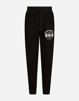 JERSEY JOGGING PANTS WITH DG LOGO PRINT