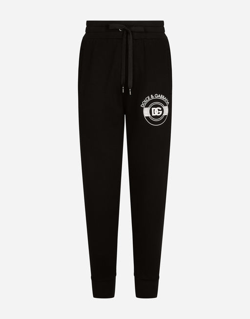 JERSEY JOGGING PANTS WITH DG LOGO PRINT