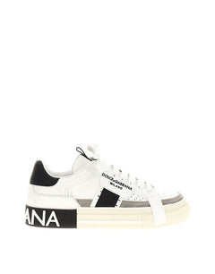 CALFSKIN CUSTOM 2.ZERO SNEAKERS WITH CONTRASTING DETAILS