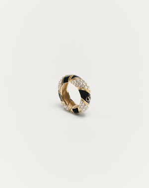 Mono Orecchino Pas Plus In Metallo, Smalto E Cristalli Swarovski®