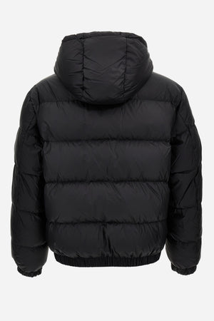 Down Jacket/Vest In Plain Technical Fabric  + Statue Crest Print