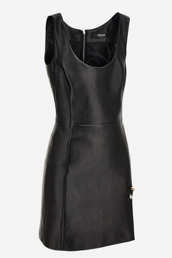 Dress Leather In Lamb Leather  With Safety Pin