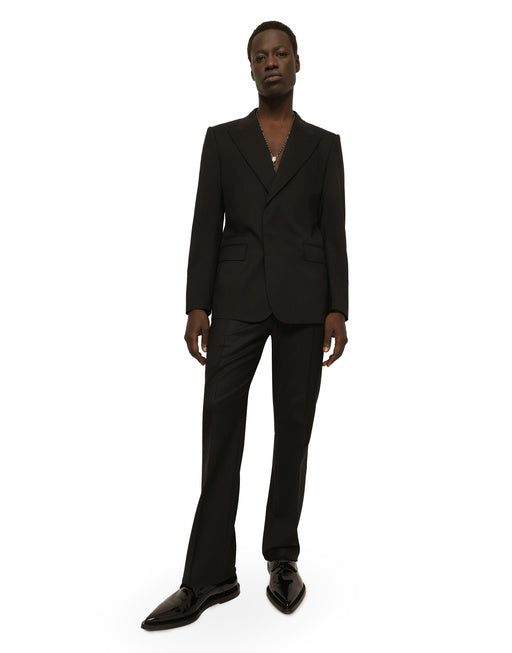STRETCH WOOL PANTS