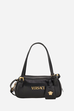 Versace Tag Mini Shoulder In Lamb Leather