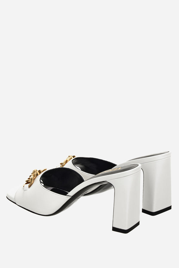 Icon Chain Mule  In Calf Leather