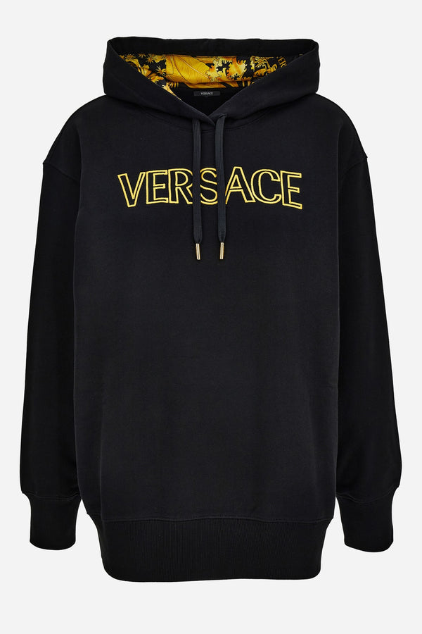 Sweatshirt In Sweatshirt With Versace Outline Embroidery