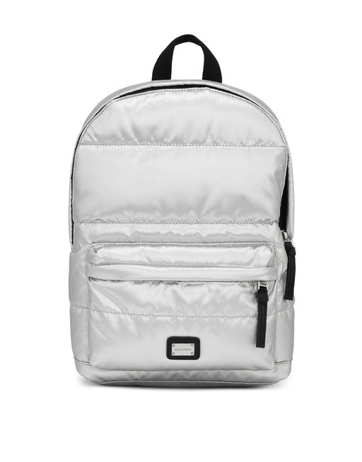 METALLIC NYLON BACKPACK