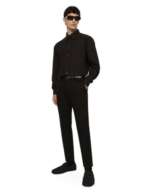 COTTON MARTINI-FIT SHIRT WITH HEAT-SEALED DG DETAIL