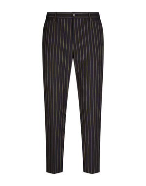 PINSTRIPE VIRGIN WOOL PANTS