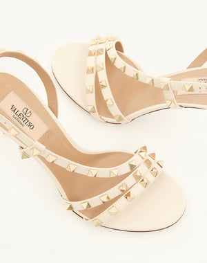 SANDALO ROCKSTUD IN VITELLO 85MM