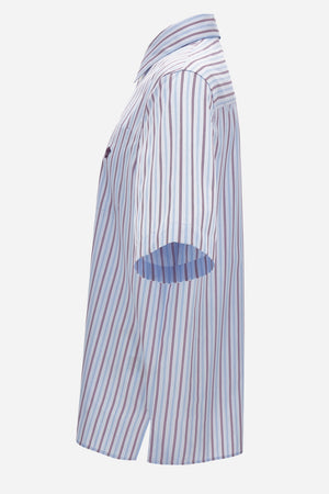 Informal Shirt In Multicolor Striped Poplin