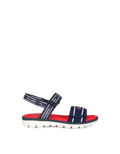 SOLID-COLOR SCUBA SANDALS WITH LOGO PRINT