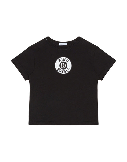 SHORT SLEEVED T-SHIRT WITH DG KING ROYALS PATCH