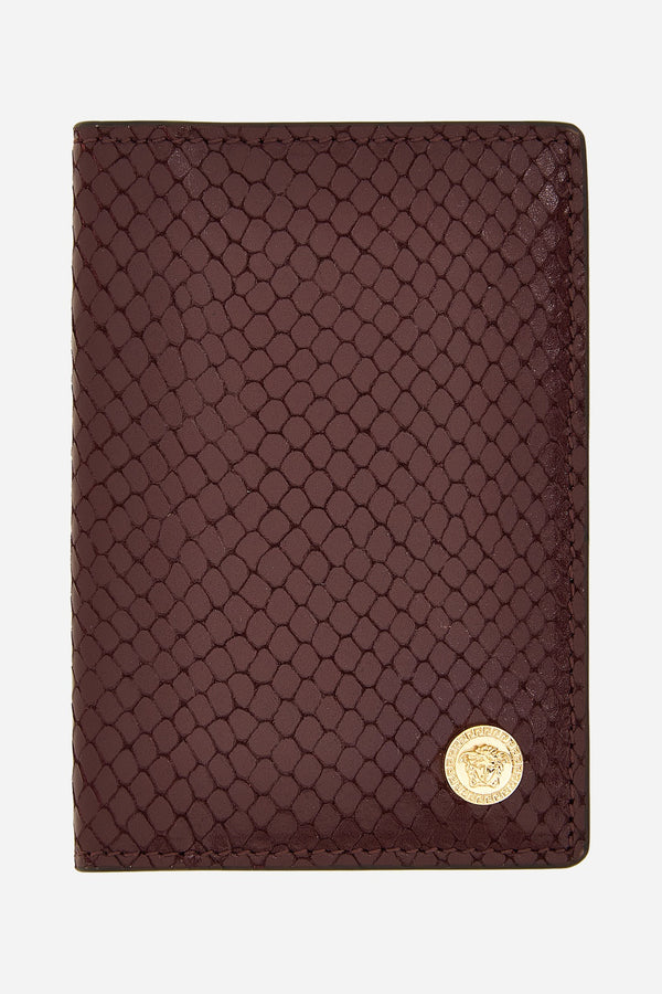 Icon Card Case In Printed Ayers Calf Leather