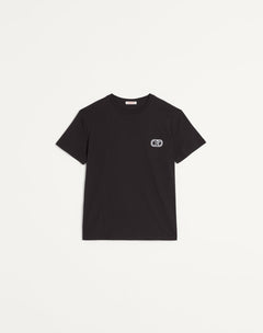 T-Shirt In Cotone Con Patch Vlogo Signature