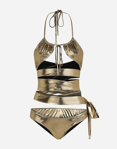 BIKINI WITH WRAPAROUND LACE TIES