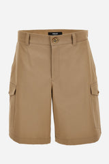 Shorts In Gabardine Cotton Fabric
