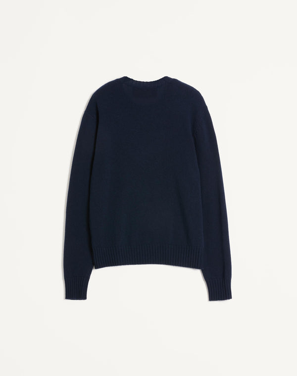 Maglione Girocollo In Lana Con Ricamo Chez Valentino