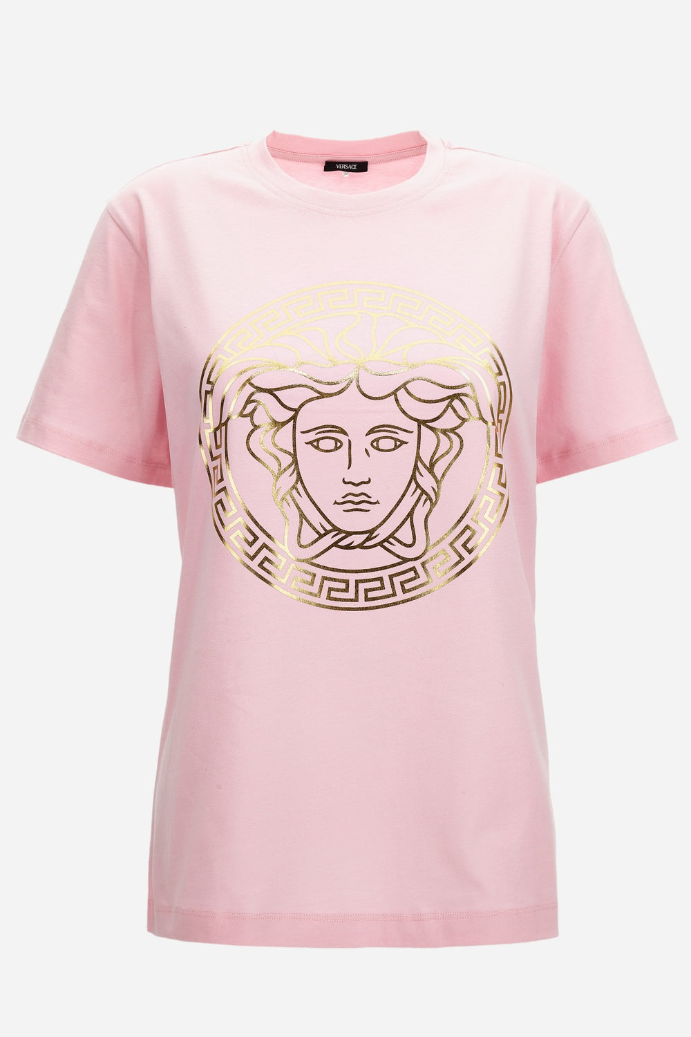 T-Shirt In Jersey Fabric With Medusa Lamina Print