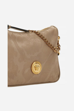 Icon Nylon Hobo Bag In Nylon Jacquard-Calf Leather