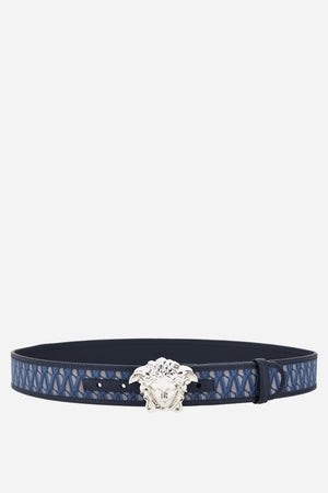 La Medusa Belt H.40 In Jacquard V Fabric+Calf Leather