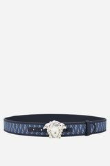 La Medusa Belt H.40 In Jacquard V Fabric+Calf Leather