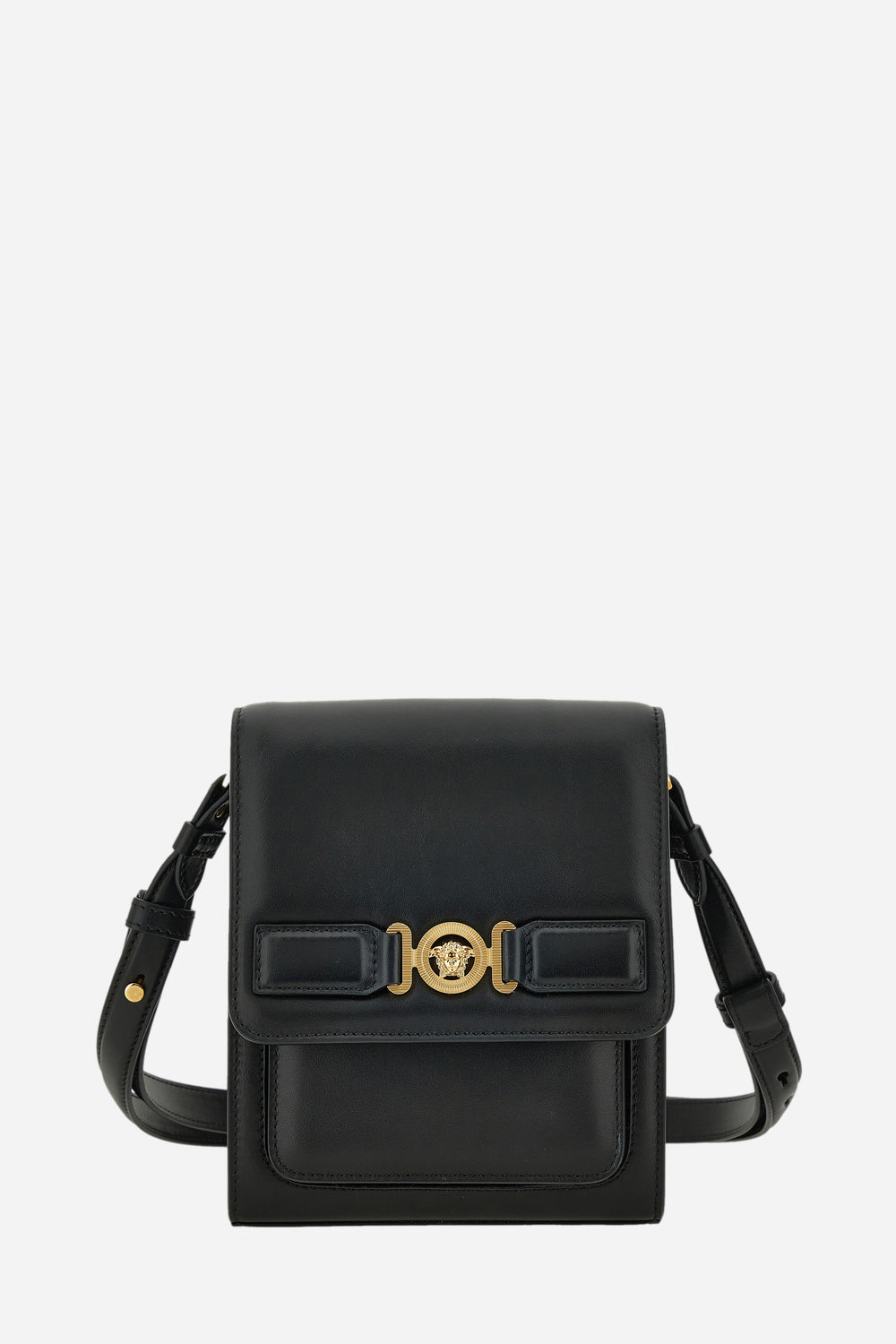 Medusa Biggie Vertical Messenger In Calf Leather