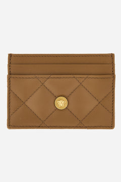 Icon Card Case In Quilted Lamb Leather