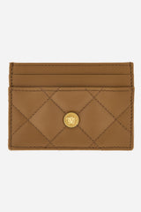 Icon Card Case In Quilted Lamb Leather