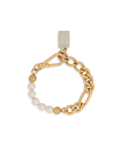 LINK BRACELET WITH DG-LOGO PEARLS