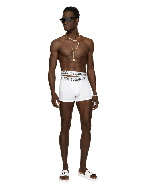 TWO-WAY-STRETCH JERSEY BOXERS WITH DOUBLE WAISTBAND