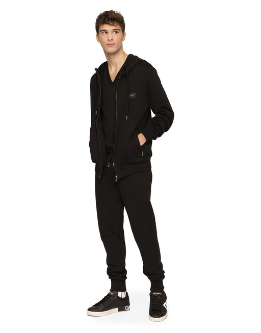 JERSEY ZIP-UP HOODIE