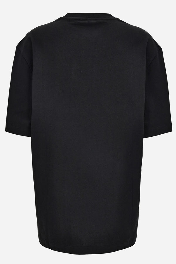 T-Shirt In Jersey Fabric-Stripe Versace Print